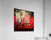 Bike Against the Red Wall Acrylic Print