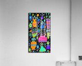 Abstract Flowers in Pots Acrylic Print