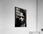 Shadow Tears: Gothic Portrait of Silent Strength – Dark Emotional Fine Art Print Acrylic Print