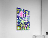 Abstract Evening Textured Floral Display Acrylic Print