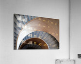 Curved Modern Wooden Spiral Staircase  1 Acrylic Print