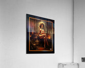The Delicate Sensuality of Fiorenza Esmeralda in Her Gilded Chamber Gorgeous AI Concept Art by Xzendor7 Acrylic Print