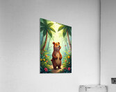 Happy Jungle Bear Acrylic Print