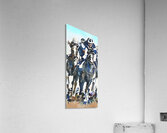 1974 Horse Racing Art Remix Acrylic Print