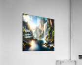 Calm waterfall  Acrylic Print