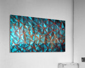 Interwoven Turquoise Web Acrylic Print
