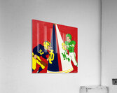 1952 Notre Dame vs. Michigan State Cartoon Art Acrylic Print
