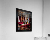 Formal Portrait Of A Woman In An Opulent Interior Over A Fireplace Striking AI Concept Art by Xzendor7 Acrylic Print