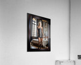 An Intimate Portrait Of A Woman In Black Lace Lingerie Captivating AI Concept Art by Xzendor7 Acrylic Print