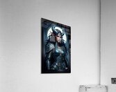 Enigmatic Fantasy Portrait Of The Moonlit Celestial Beauty Zarathia Enthralling AI Concept Art by Xzendor7 Acrylic Print
