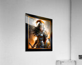 A Warriors Portrait Of Aurelia Valeriana In The Face Of Battle Mesmerizing AI Concept Art by Xzendor7 Acrylic Print