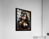 Steampunk Portrait Of The Enigmatic Beauty Lilinae Valorenti Mesmeruzung AI Concept Art by Xzendor7 Acrylic Print