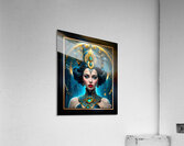 Regal Portrait Of The Enigmatic Beauty Gwendolyn Mathilde Of Capliff Captivating AI Concept Art by Xzendor7 Acrylic Print
