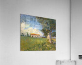 Farmhouse in a Wheat Field Acrylic Print