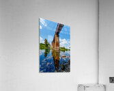 Under The Cotter Railroad Bridge Vertical  Acrylic Print