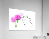 Take a deep breath watercolor and ink painting Acrylic Print