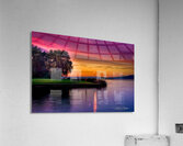 The old Ithaca Sunset on the canal  Acrylic Print