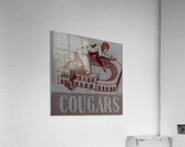 Vintage Washington State Cougars Football Player Art Acrylic Print