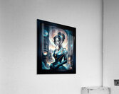 An Ethereal Steampunk Beauty Amidst A Fantasy Victorian Cityscape Striking AI Concept Art by Xzendor7 Acrylic Print