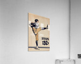 1928 Notre Dame Football Punter Art Acrylic Print