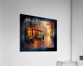 A Charming Romantic Impression Of A Parisian Autumn Evening Captivating AI Concept Art by Xzendor7 Acrylic Print
