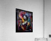 Industrial Abstract Portrait Of Lyris Thoria Stunning AI Concept Art by Xzendor7 Acrylic Print