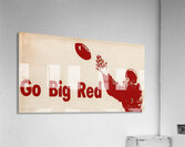 1970s Go Big Red Oklahoma Sooners Football Art  Acrylic Print