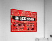 1936 Wisconsin Badgers Ticket Remix Art II  Acrylic Print