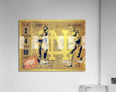 1947 Notre Dame Football Ticket Remix II  Acrylic Print