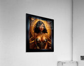Gilded Celestial Stunning Portrait Of Zayna KhelDara Mesmerizing  AI Concept Art by Xzendor7 Acrylic Print