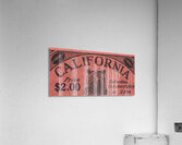 1929 California Golden Bears Football Ticket Art  Acrylic Print