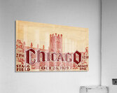 1929 Chicago Maroons Ticket Remix Art  Acrylic Print