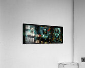 The Lumina Collective A Veridian Lineage Of Emerald Elegance AI Concept Art by Xzendor7 Acrylic Print