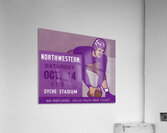 1950 Northwestern Wildcats Football Ticket Art  Acrylic Print
