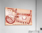 1957 Oklahoma Sooners Football Ticket Remix Art  Acrylic Print