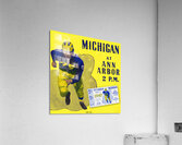 1947 Michigan Wolverines Football Ticket Remix  Acrylic Print