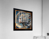 Zayna-Rhea Surreal Mechanized Celestial Portrait Intriguing AI Concept Art by Xzendor7 Acrylic Print