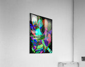 Abstract Birds and Leaves Acrylic Print