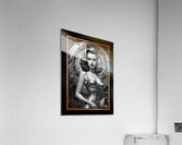 Aeliana Grace and Gears Retro Fusion Mechanical Pinup Girl Gorgeous AI Concept Art by Xzendor7 Acrylic Print