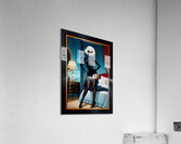 Xyleria Noir Masked Bedroom Pinup Girl Illustration Mysterious AI Concept Art by Xzendor7 Acrylic Print