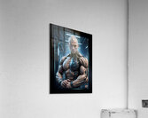 The Metallic Might Of A Cybernetic Sentinel Astonishing AI Concept Art by Xzendor7 Acrylic Print