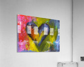 Indigo heart Acrylic Print