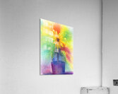 With love sunflower watercolor painting  Acrylic Print