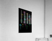 Abstract Neon Spiral Flowers Acrylic Print