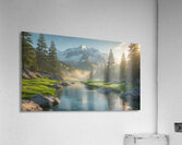A breathtaking natural landscape featuring a maje Acrylic Print