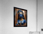 A Mystical Blue Alien Queen in Ancient Regalia Captivating AI Concept Art by Xzendor7 Acrylic Print