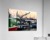 Hamburg Germany – 06 18 2025: Famous historic sailing boat Rickmer Rickmers at St. Pauli Landungsbrücken at the Elbe River Acrylic Print