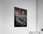 Retro Illustration Of Space Exploration Astounding AI Concept Art by Xzendor7 Acrylic Print