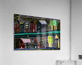 Abstract Village Scene Acrylic Print