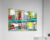 Abstract Vibrant Village Acrylic Print